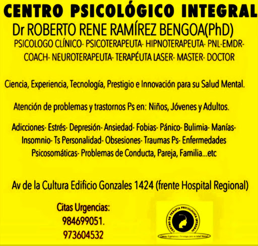 Dr ROBERTO RENÉ RAMÍREZ BENGOA(PhD) Centro Psicológico Integral